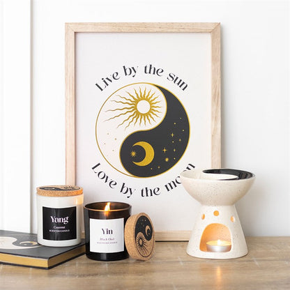Yin Yang Balance Candle Duo – Black Oud & Coconut Ritual Set