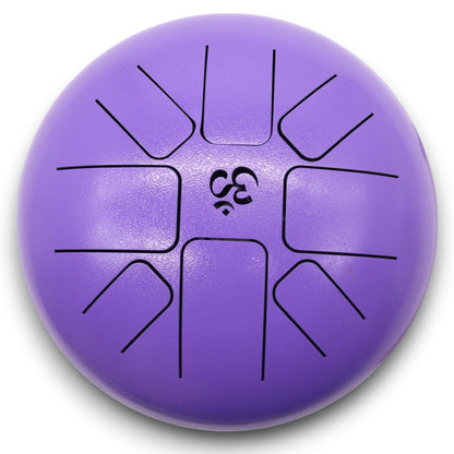 Medium Hapi Drum – Om Violet | 22x16cm | Sacred Sound & Spiritual Alignment