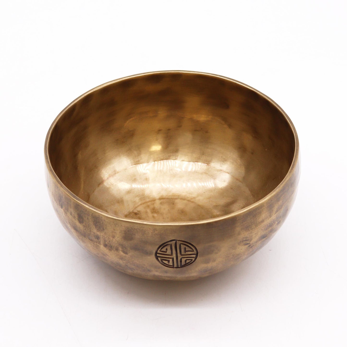 Medium Nepalese Moon Singing Bowl – 15cm Handcrafted Brass Meditation Bowl (750g)