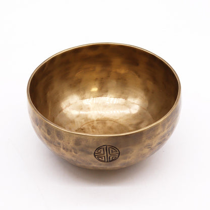Medium Nepalese Moon Singing Bowl – 15cm Handcrafted Brass Meditation Bowl (750g)
