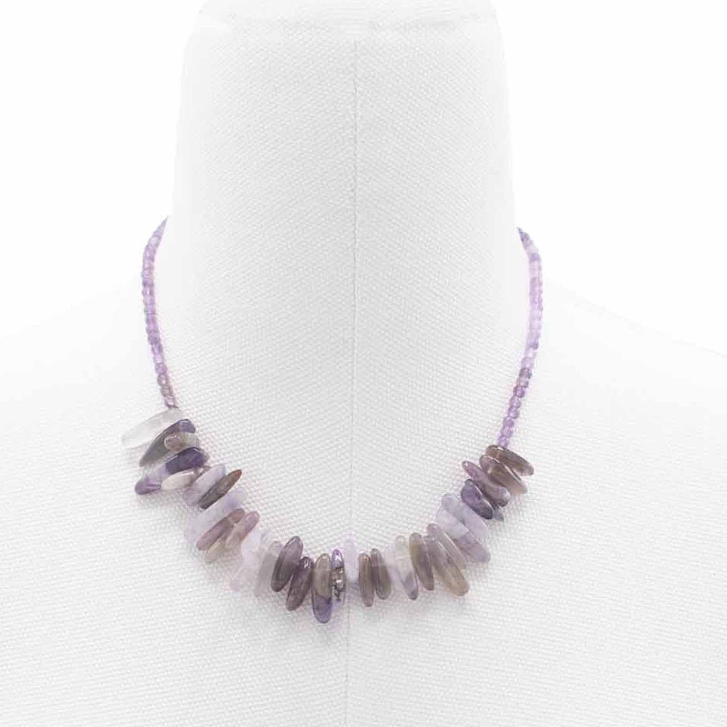 Longstone Gem Necklace – Amethyst | Crystal Energy Pendant for Calm & Balance