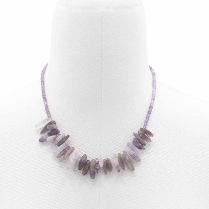 Longstone Gem Necklace – Amethyst | Crystal Energy Pendant for Calm & Balance