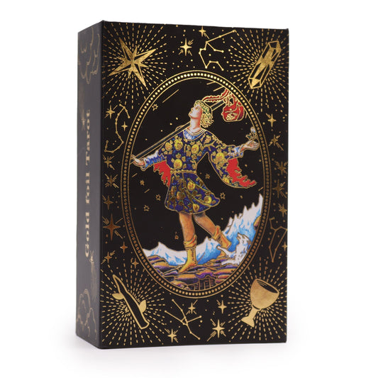 Gold Foil Tarot Gift Box – 78-Card Luxury Deck & Guidebook Set