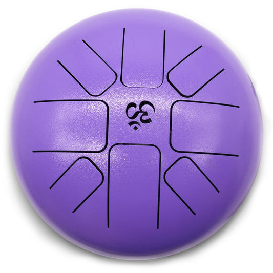 Medium Hapi Drum – Om Violet | 22x16cm | Sacred Sound & Spiritual Alignment
