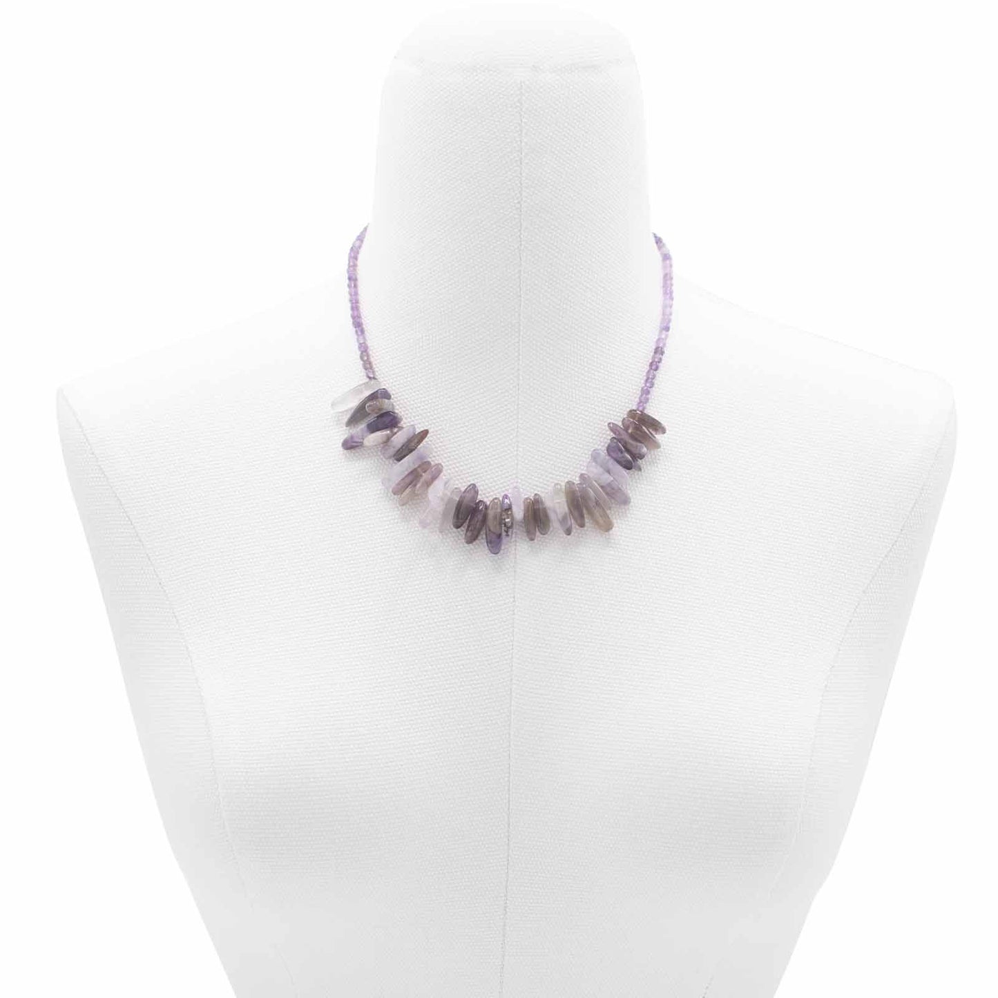 Longstone Gem Necklace – Amethyst | Crystal Energy Pendant for Calm & Balance
