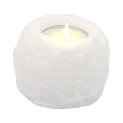 Crystal Rock Himalayan Salt Candle Holder