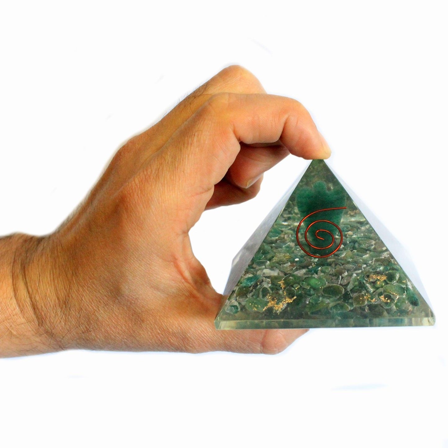 Large Orgonite Pyramid 70mm – Angel Protection & Healing Energy