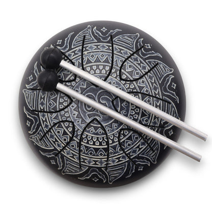 Hapi Drum – Om Mandala Engraved | 16cm | Sacred Sound & Meditative Harmony