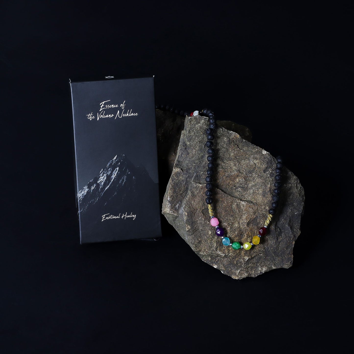 Volcano Spirit Necklace – Emotional Healing & Heart Chakra Balance