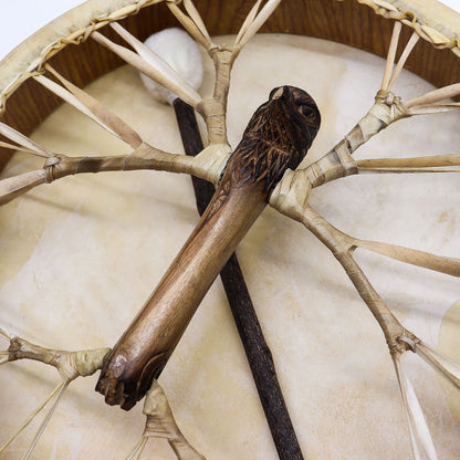 Spirit of the Eagle – Shaman Drum & Stick | Tunable 40cm Sacred Instrument