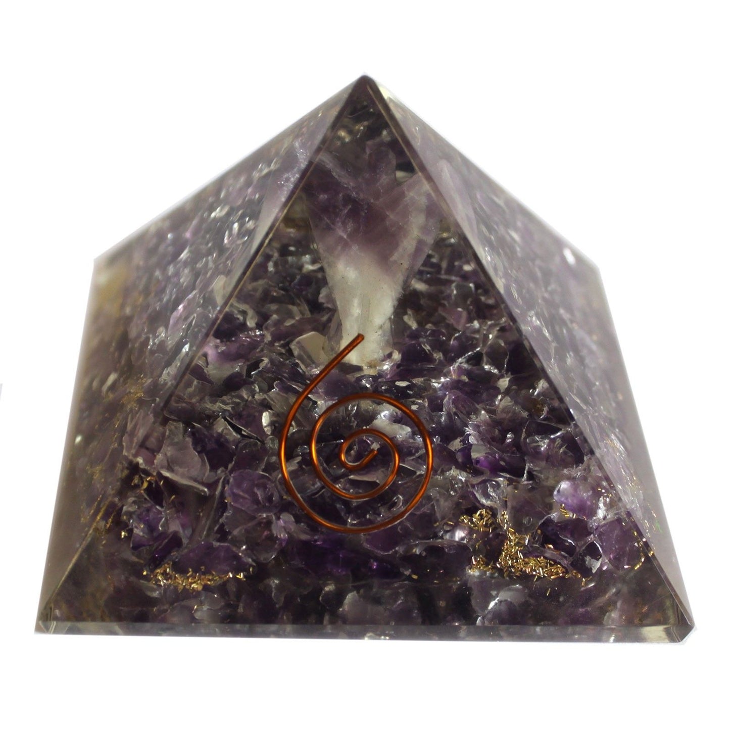 Large Orgonite Pyramid 70mm – Angel Protection & Healing Energy