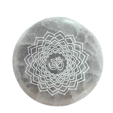 Selenite Charging Plates – Chakra Set of 7