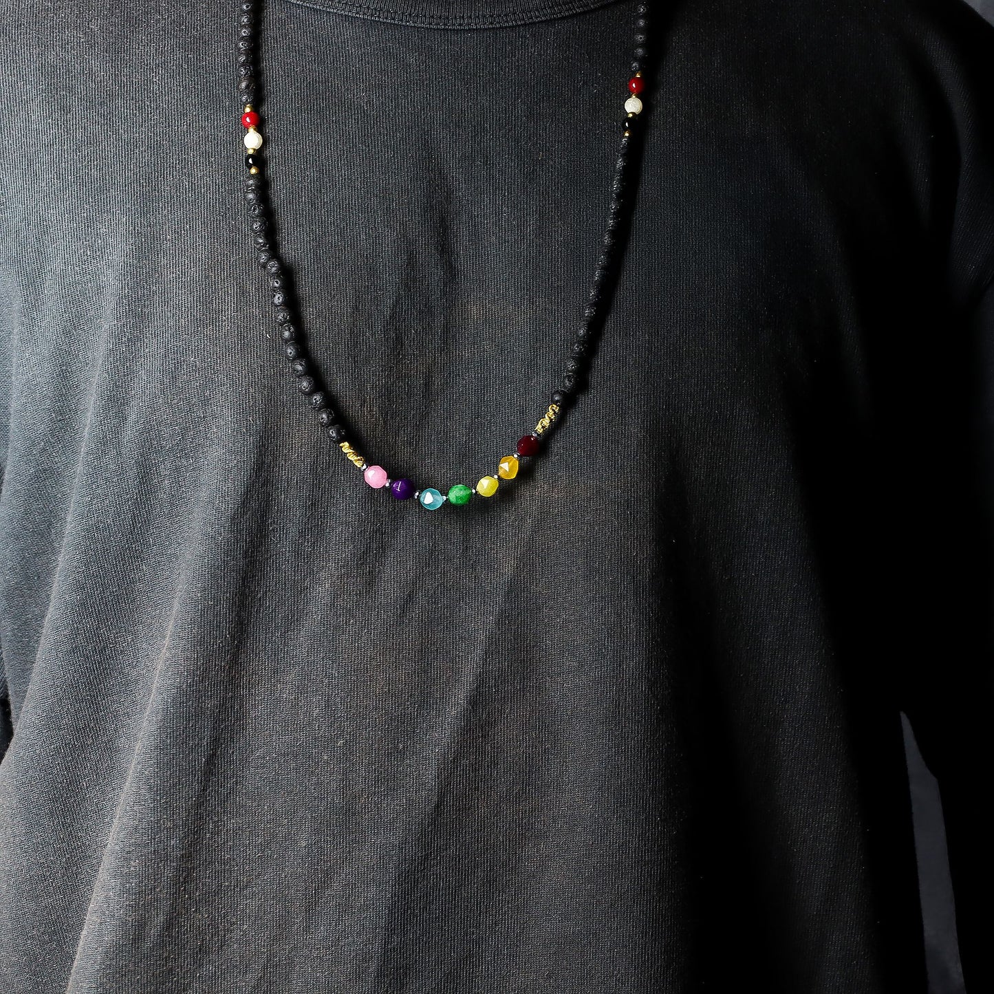 Volcano Spirit Necklace – Emotional Healing & Heart Chakra Balance