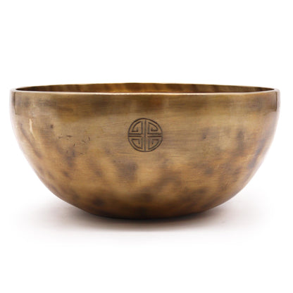 Extra Large Nepalese Moon Singing Bowl – 22cm Handcrafted Brass Sound Bowl (1450g)