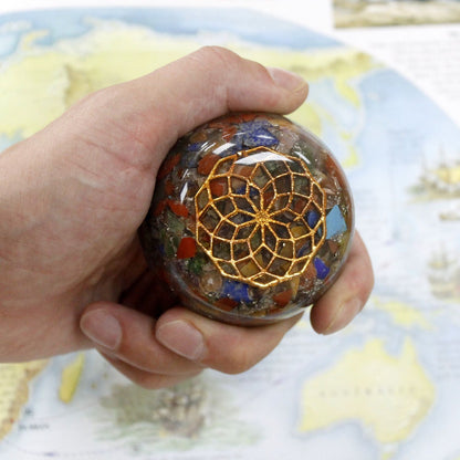 Orgonite Desk Power Pack – Multi Stone Dome