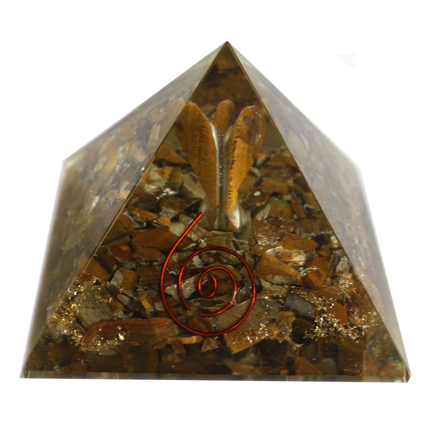 Large Orgonite Pyramid 70mm – Angel Protection & Healing Energy