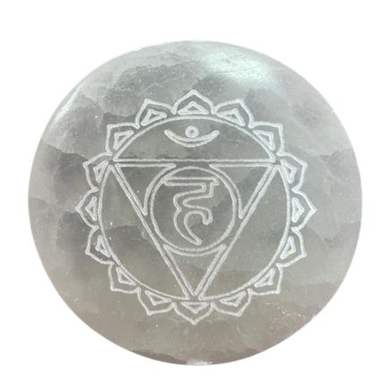 Selenite Charging Plates – Chakra Set of 7