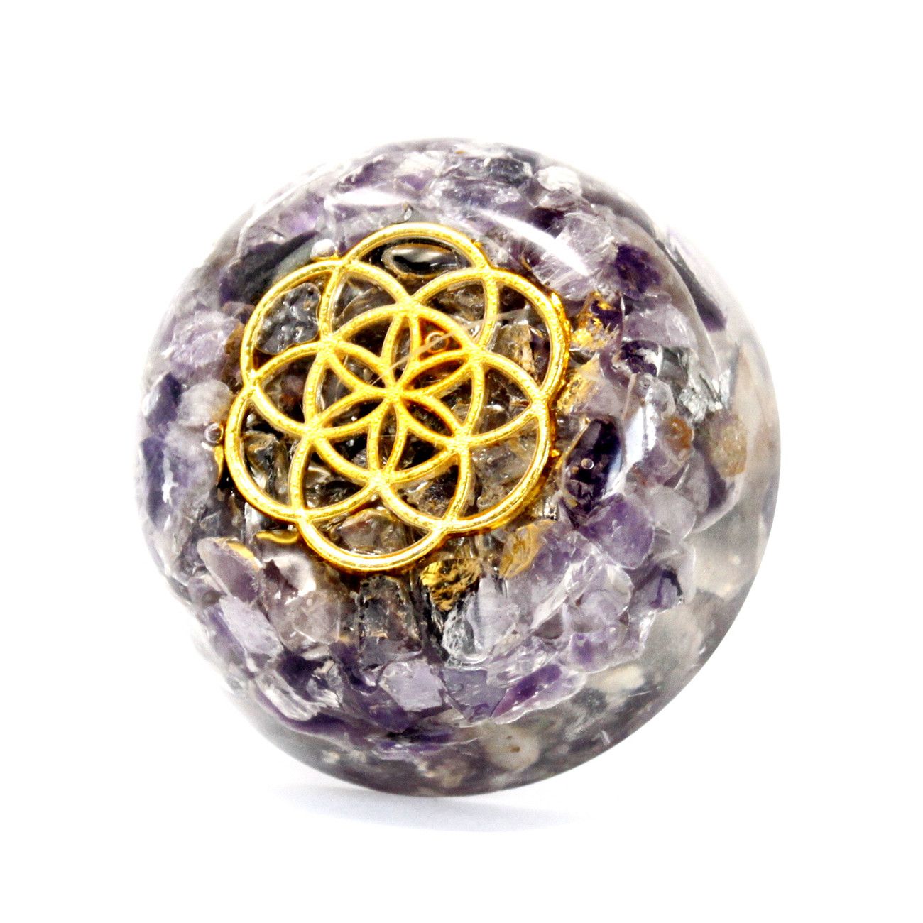 Orgonite Power Dome – Amethyst Energy Pack