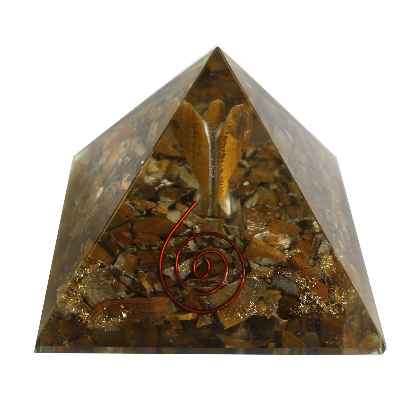 Large Orgonite Pyramid 70mm – Angel Protection & Healing Energy