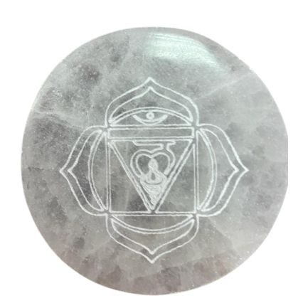 Selenite Charging Plates – Chakra Set of 7