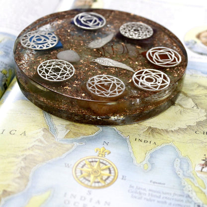 Orgonite Energy Disc – Angel Chakra Alignment (Large, 11cm)