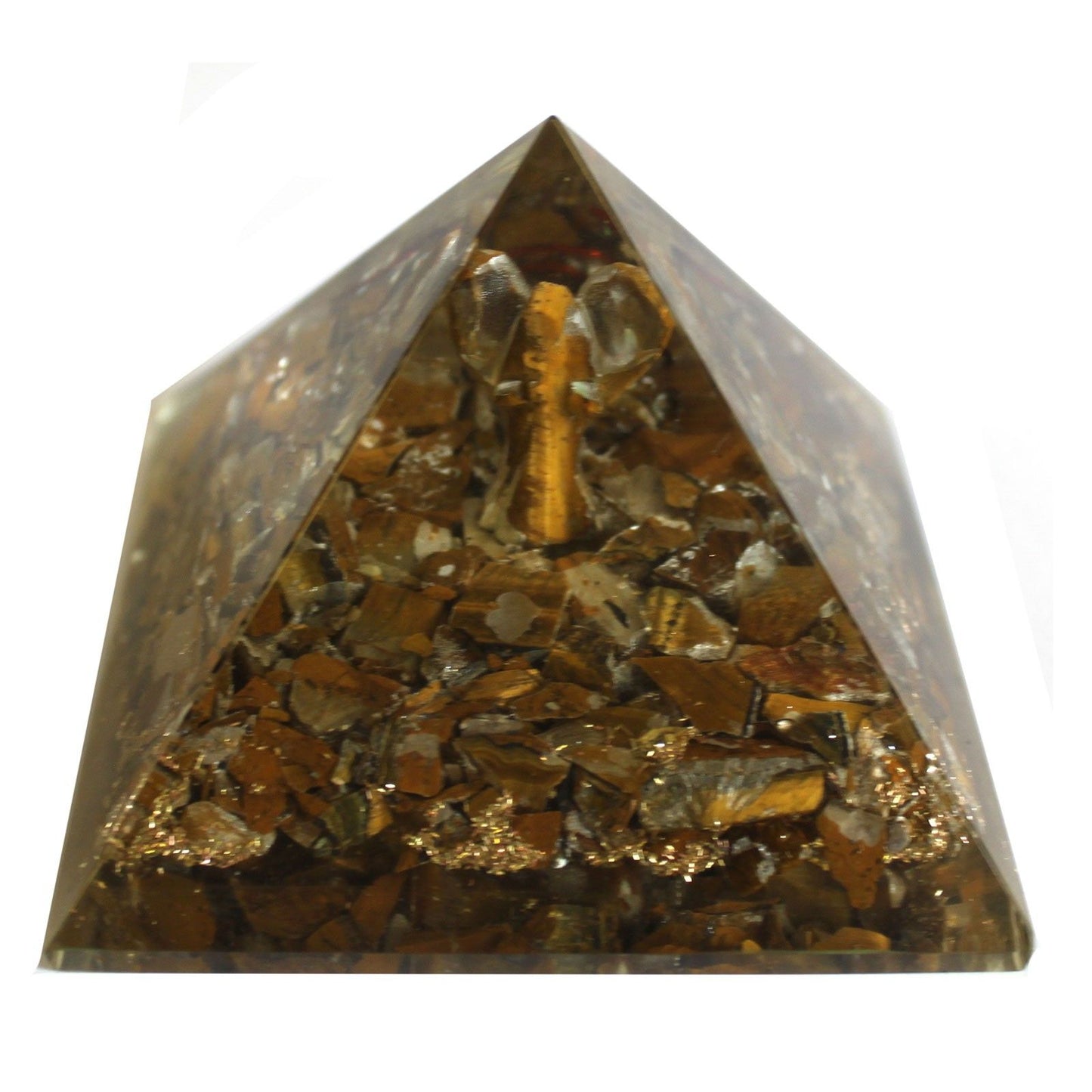 Large Orgonite Pyramid 70mm – Angel Protection & Healing Energy
