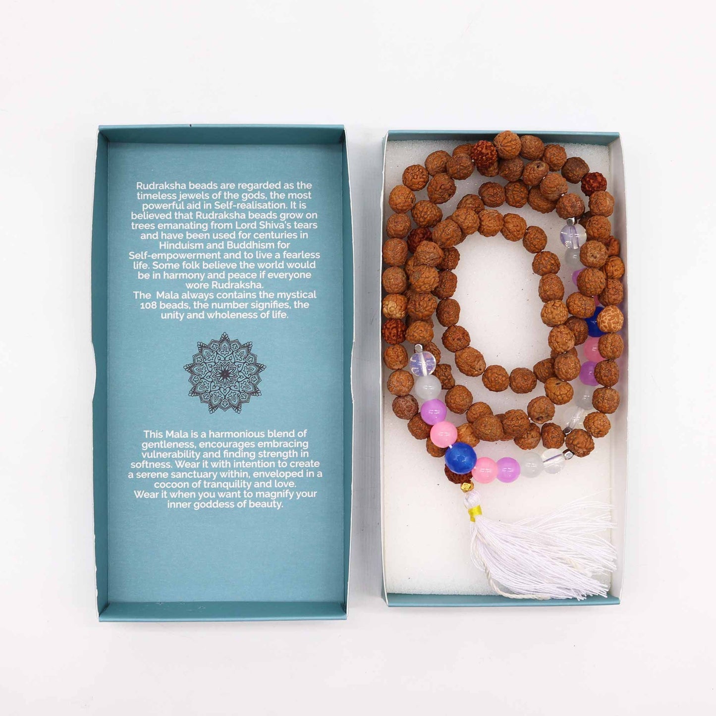 Bali Mala Necklace – Beauty Goddess | Handmade Meditation Beads for Love, Confidence & Harmony