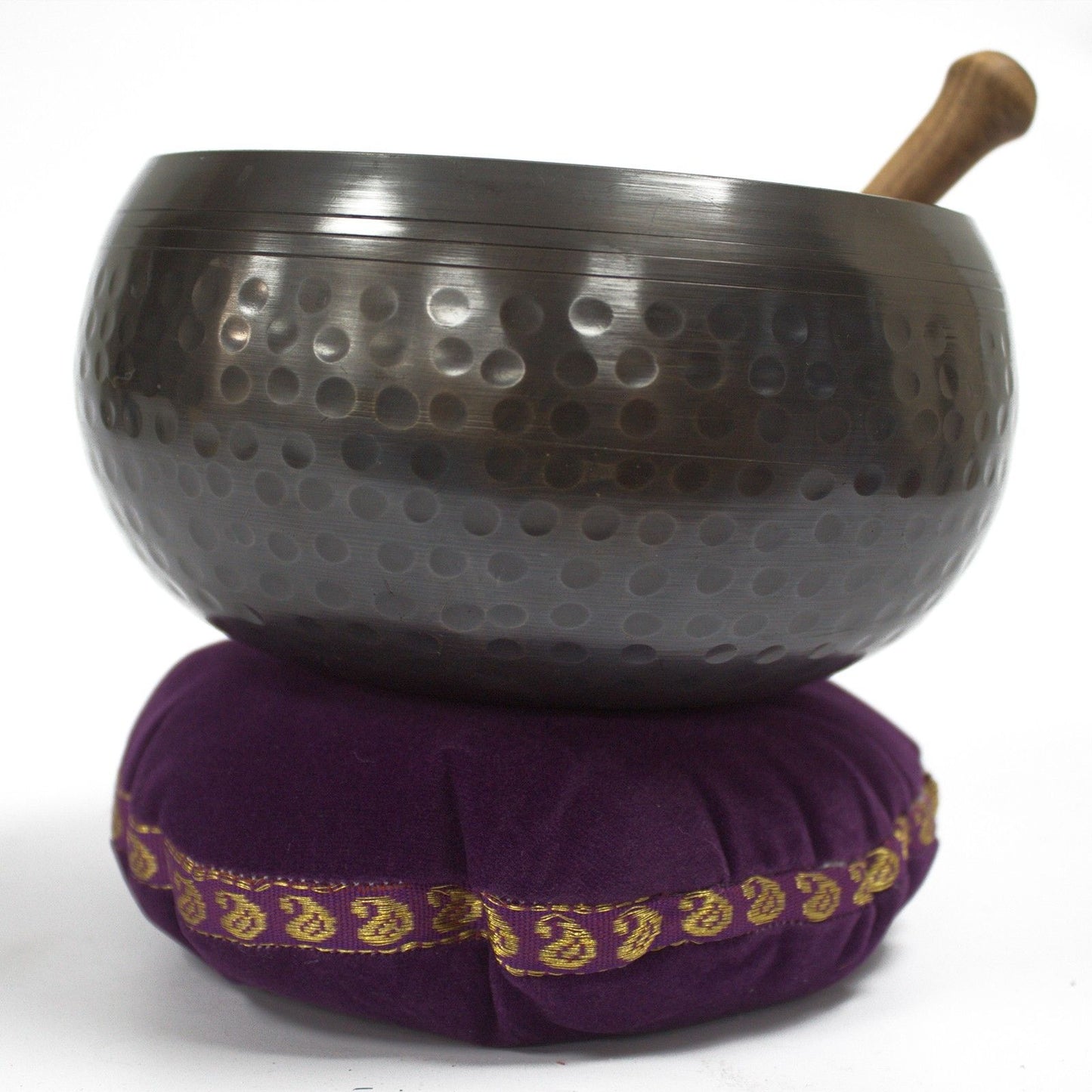 Velvet Singing Bowl Cushion 11cm – Soft Support for Meditation & Décor
