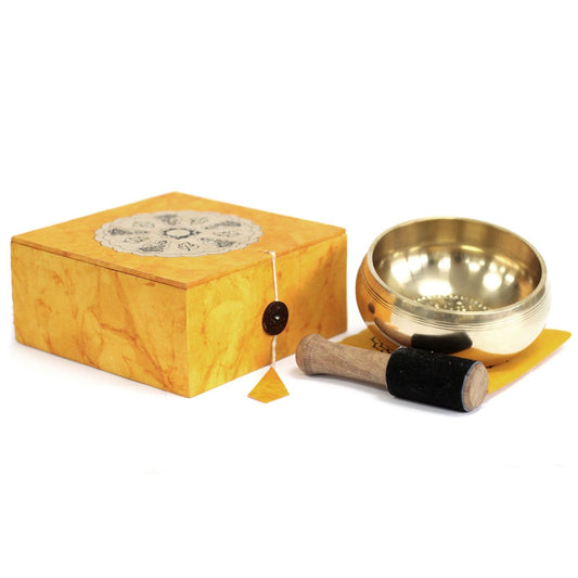 Special Meditation Bowl Gift Set – 11.5 cm Chakra Singing Bowl with Cushion & Mallet