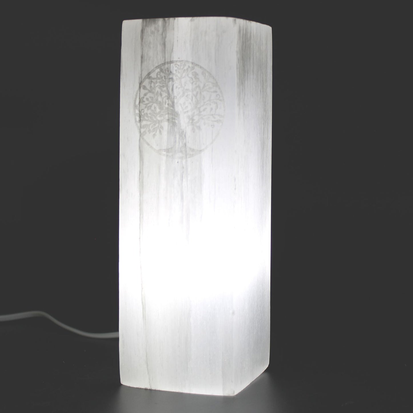 Selenite Tree of Life Lamp 25cm – Natural Crystal Light for Home & Spiritual Décor