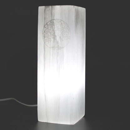 Selenite Tree of Life Lamp 25cm – Natural Crystal Light for Home & Spiritual Décor