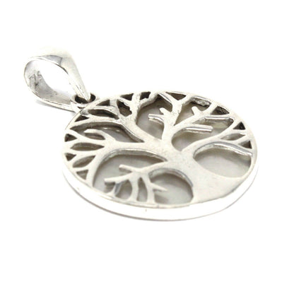 Tree of Life Silver Pendant (22mm) – Mother of Pearl