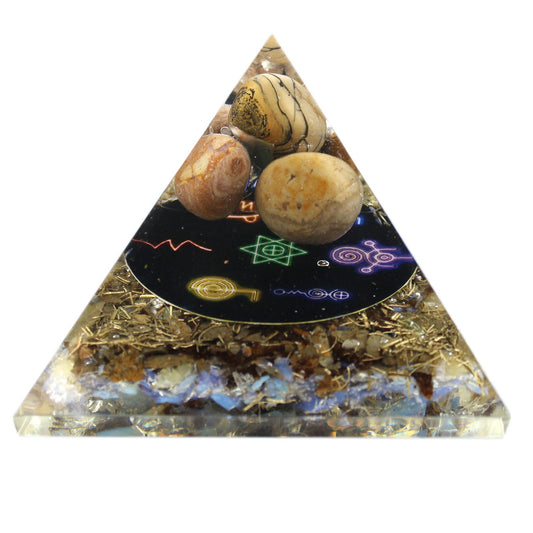 Orgonite Pyramid – Midnight Reiki – 70mm