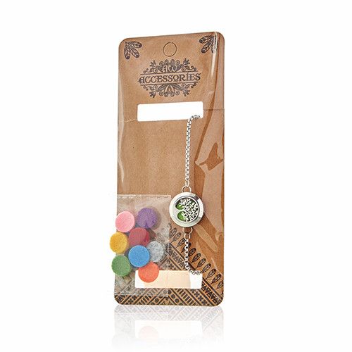 Aromatherapy Chain Bracelet – Angel Wings 20mm | Essential Oil Diffuser Jewellery