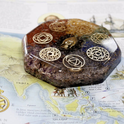 Orgonite Desk Power Pack – Buddha Chakra (Large, 11cm)