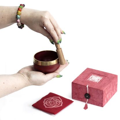 Root Chakra Singing Bowl – Red, Garnet Energy (Muladhara)