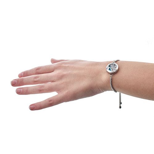 Aromatherapy Chain Bracelet – Angel Wings 20mm | Essential Oil Diffuser Jewellery