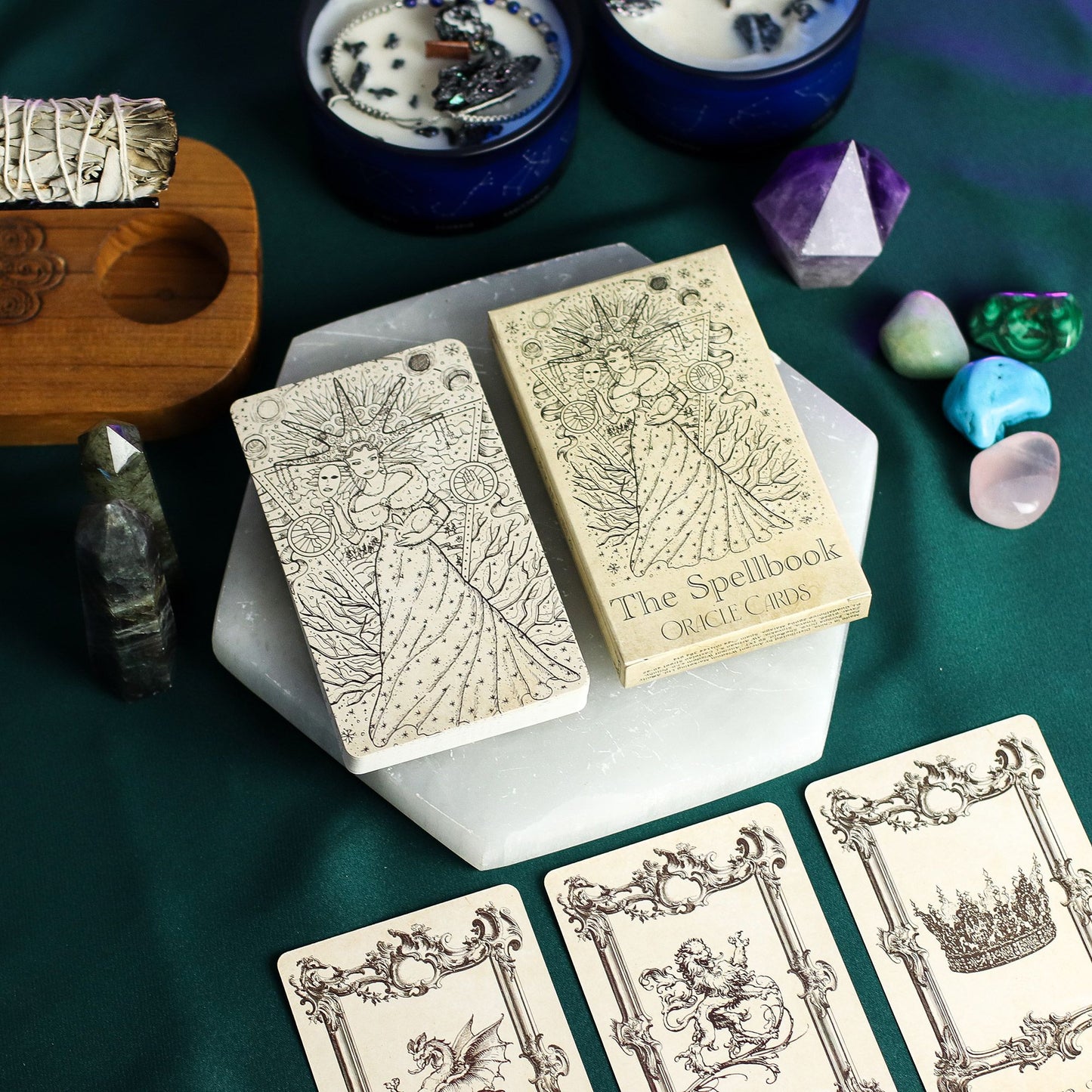The Spellbook Oracle Cards – Witchcraft Divination Deck