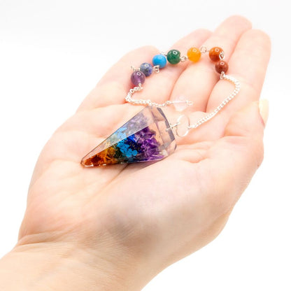 Orgonite Pendulum – 7 Chakra Healing Energy
