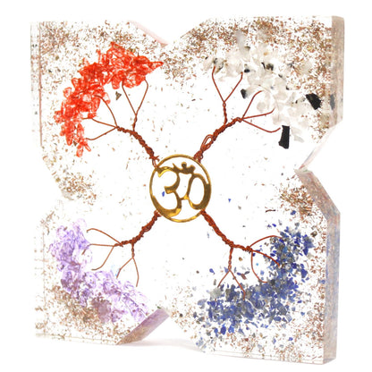 Orgonite Desk Power Pack – 4 Tree Copper Attractor (Large)