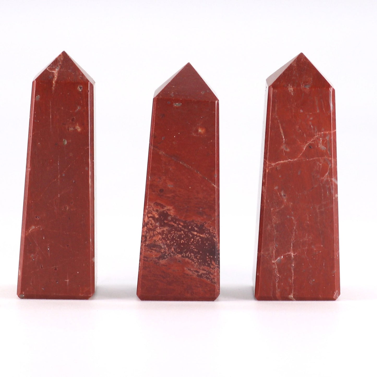 Gemstone Obelisk Points – Red Jasper (Approx. 5cm) | Vitality, Courage & Grounding