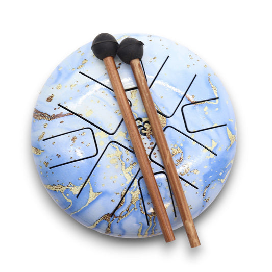 Hapi Drum Blue Sky OM – 18cm | Handpan for Meditation & Sound Healing
