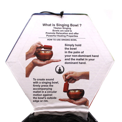 Yin & Yang Singing Bowl Set – White & Purple Handcrafted Brass Meditation Bowl (10.7 cm)