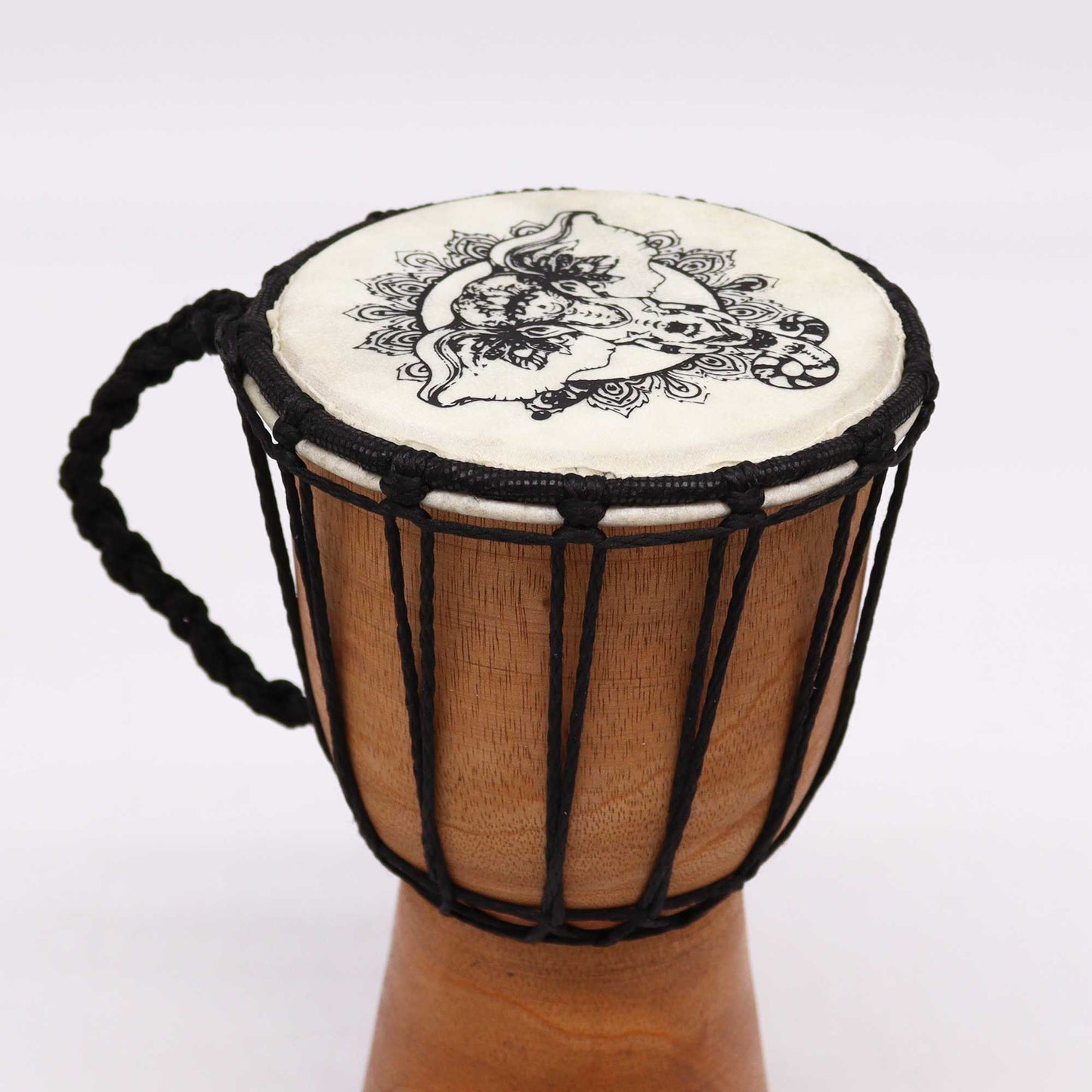 Elephant Wide Top Djembe Drum – 20cm | Handcrafted African Percussion