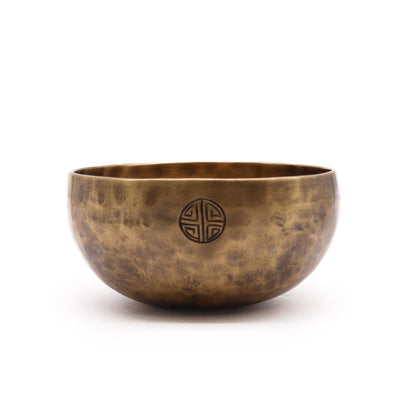 Medium Nepalese Moon Singing Bowl – 15cm Handcrafted Brass Meditation Bowl (750g)