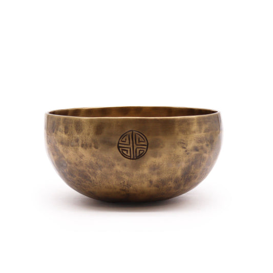 Medium Nepalese Moon Singing Bowl – 15cm Handcrafted Brass Meditation Bowl (750g)