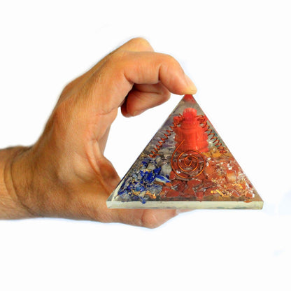 Large Orgonite Pyramid – Ganesh (70mm)