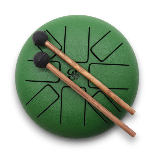 Hapi Drum – Om Green | 16cm | Sacred Sound for Meditation & Inner Peace