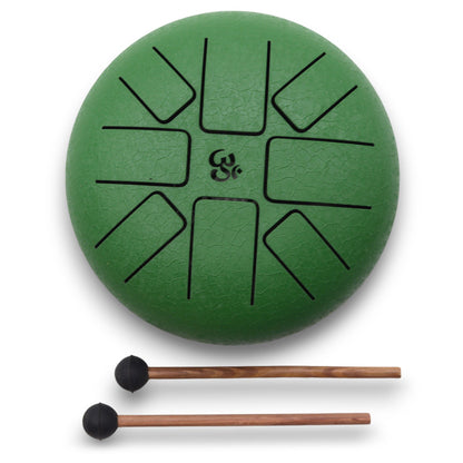 Hapi Drum – Om Green | 16cm | Sacred Sound for Meditation & Inner Peace