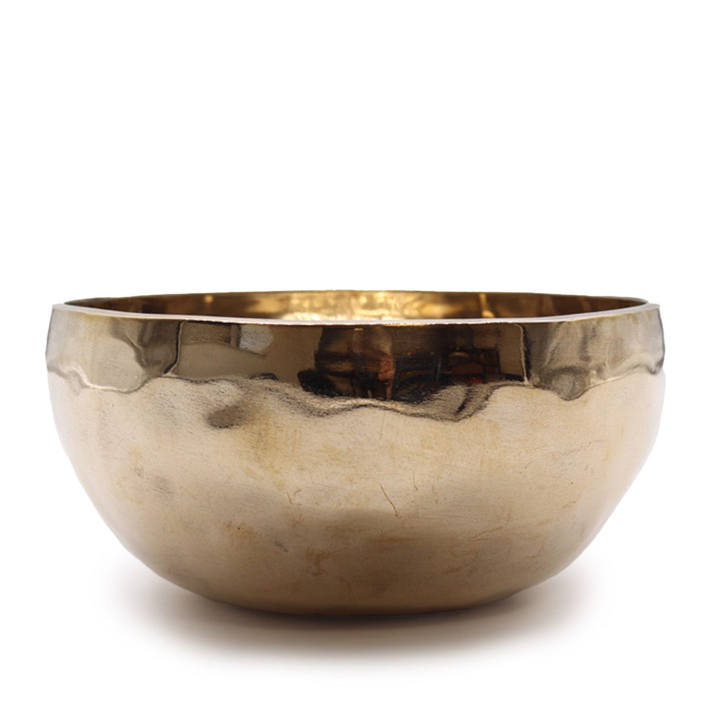 Extra Large Shining Bell-Metal Singing Bowl – 21 cm Handcrafted Brass Meditation Bowl (1500 g)